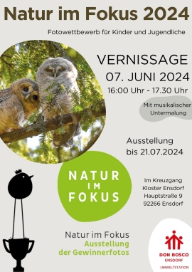 Ausstellung "Natur im Fokus" von 7. bis 21.6.2024 im Kloster Ensdorf